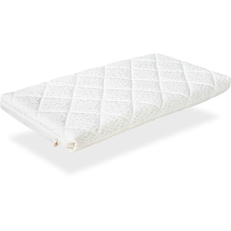 Colchon bebe MINI CUNA 75x52 -7 CM MINI CARAMEL - Desenfundable, Núcleo de espuma perforada. Transpirable