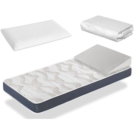 PACK COLCHÓN BASIC PRO ALTURA 13 CM+ ALMOHADA+SÁBANA PROTECTORA