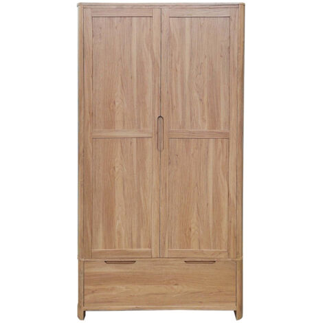 Stafford Oak Laminate 2 Door 2 Drawer wardobe