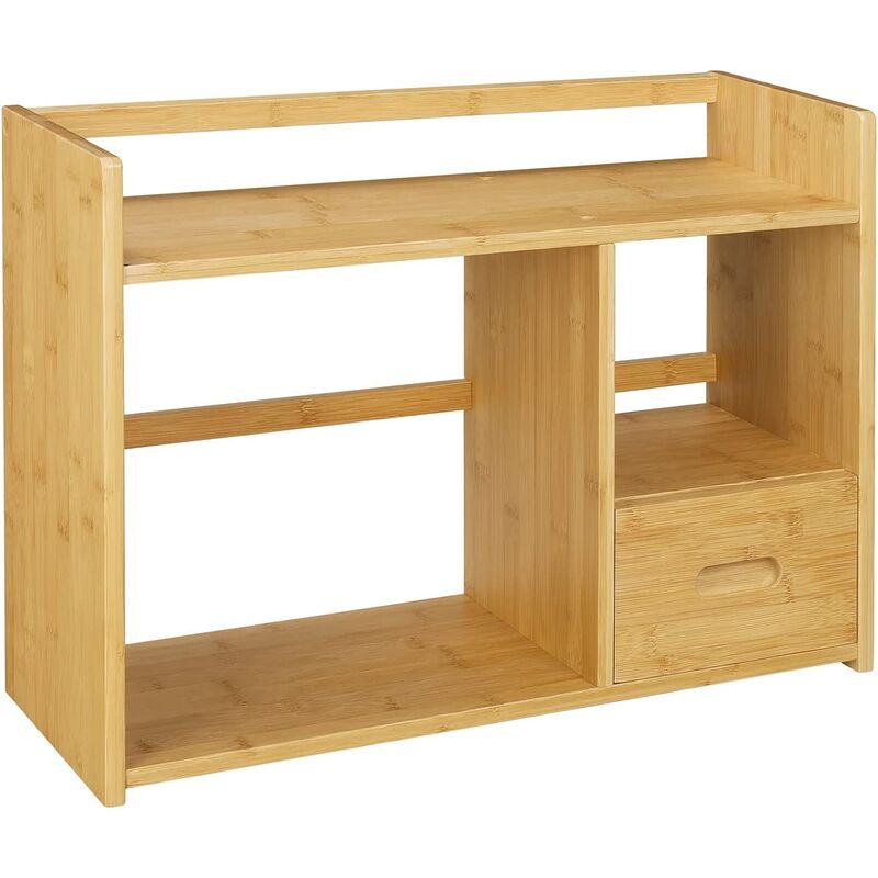 Organizador de Material de Escritorio Organizador de Mesa para Suministros de Oficina Caja de almacenamiento Sobre Mesa para Estudio Oficina de Bambú Color Natural 57.5x20x40cm
Marca: HAZZaq