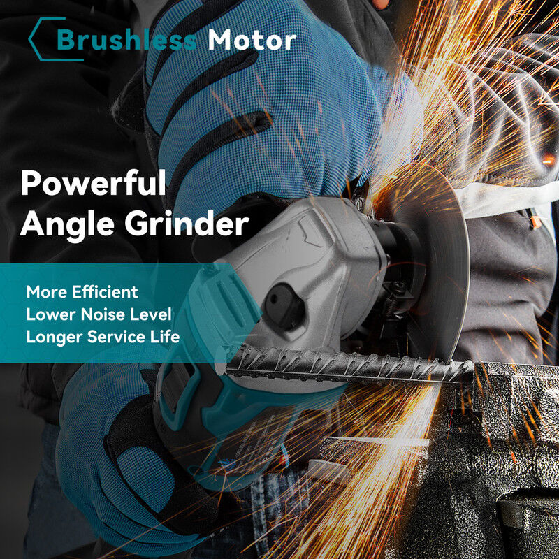 ONEVAN Akku-Winkelschleifer 76 Mm – Kompatibel Mi Produktbild-Vorschau 1
