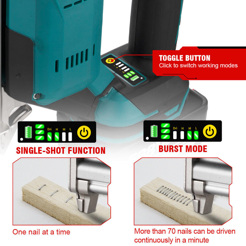 Akku Automatik Hammer Kompatibel Mit Makita 18V Akk Produktbild-Vorschau 11