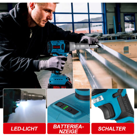 18V Akku-Nietpistole Kabellos & Bürstenlos - Leistungsstarkes Elektro-Werkzeug Für Heimwerker