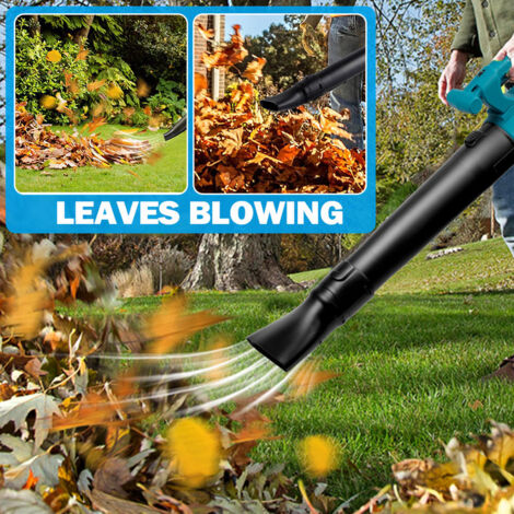 Akku Laubbläser Kompatibel Mit Makita 18V – 20000 U/min, 6 Geschwindigkeiten, Bürstenlos, Für Garten & Haus