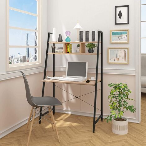  Mesa plegable de pared plegable plegable para cocina, mesa de  comedor y cocina, mesa de madera maciza para niños, mesa de trabajo,  escritorio de ordenador con estantes de almacenamiento, escritorio de