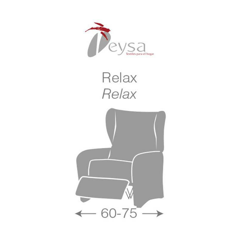 Funda sillón relax Online, Tejido 100% adaptable, Roc de Eysa medidas  generales Sillón relax Colores Crudo C00