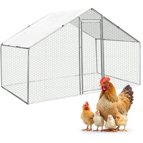 MaxxPet Poulailler 3x2x2m - Enclos extérieur - Volière - Chenil - Poulailler métal