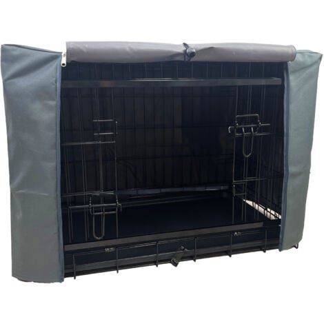 MaxxPet Housse pour Cage à Chiens 122x74x81 cm - Housse de Banc - Housse de Cage à Chiens - Housse de Banc - Noir