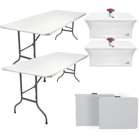 MaxxGarden Table Mange Debout - 2 Pièces Housses - Table Haute