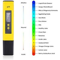 Hydrokultur Tragbarer pH-Messgerät Messbereich für Trinkwasser im Haushalt pH-Tester Design mit ATC Qualität 0-14 hohe Genauigkeit Blau Pool 0,01 digitales Säuredometer Aquarium 