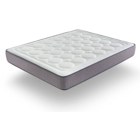 Matelas mousse 135X200 CHANNELL, Epaisseur 24 CM, Mousse haute densité,Fermeté moyenne (1/5)