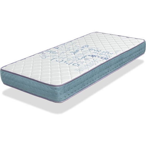 Matelas 90X140 LIT ENFANTS Epaisseur 18 CM KUNIO VISCO - Mousse a memoire, Ergonomique et respirant, ideal pour les lits gigognes et lit cabane