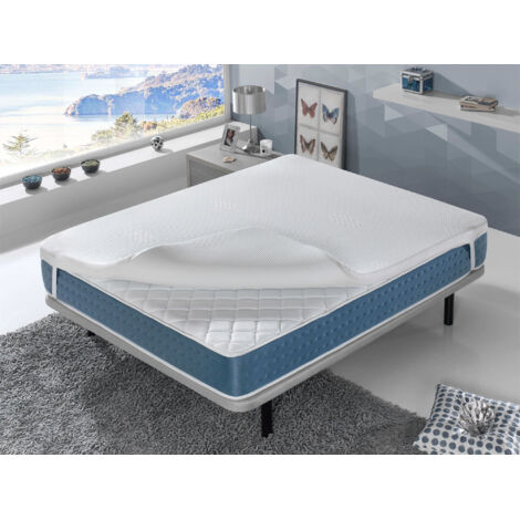 Surmatelas à mémoire 180x200 NORDES Épaisseur 4 cm Effet mémoire HousseLavable (1/5)