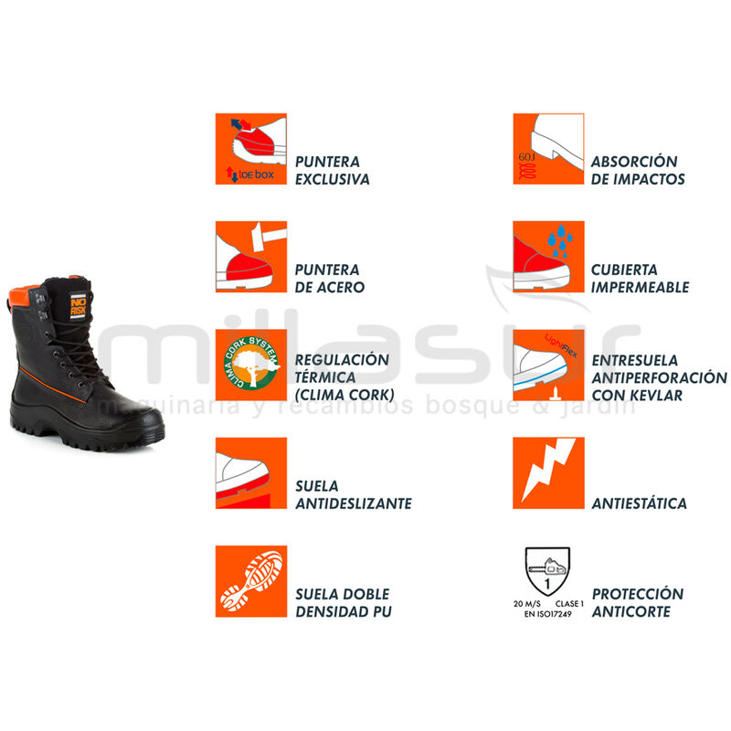 Bota anticorte logger class 1 - t37 (motosierra)