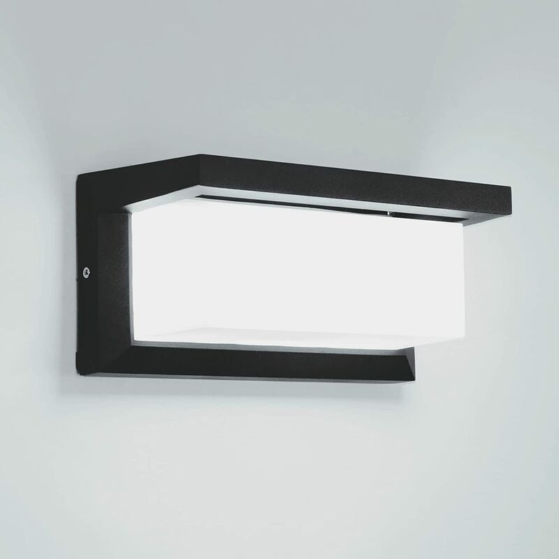 Lampada da Parete Interno Esterno 16W LED, Applique da Parete Bianca  Moderno in Alluminio, Up Down Faretto da Parete Impermeabile IP65,  decorativa per