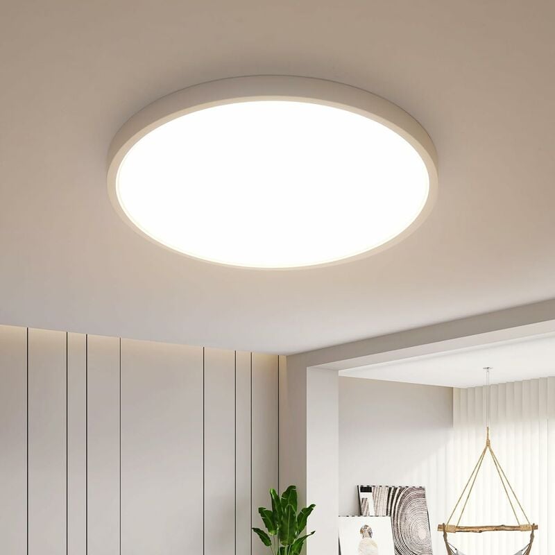 Plafoniera LED 28W: Illuminazione moderna, 2520 Lumen, luce bianca 6000K,  ideale per soggiorno, camera da letto, balcone