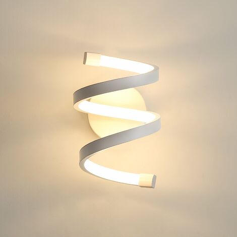 Applique murali LED Moderno Spirale Lampada da Parete Bianco Caldo 3000K  Per camere da letto, soggiorni