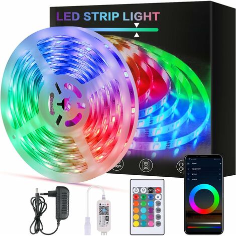 Striscia LED RGB RGB Neon LED 3 m, striscia LED neon per esterni,  dimmerabile, impermeabile, IP65, 50 LED/M, controllo tramite app, rotonda,  striscia