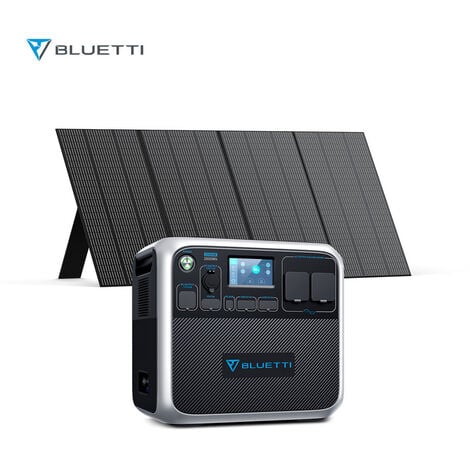 Komplettset BLUETTI AC200P+PV350 Solargenerator-Kit Stromgenerator 2000W/2048Wh mit 1pc Solarpanel 350W