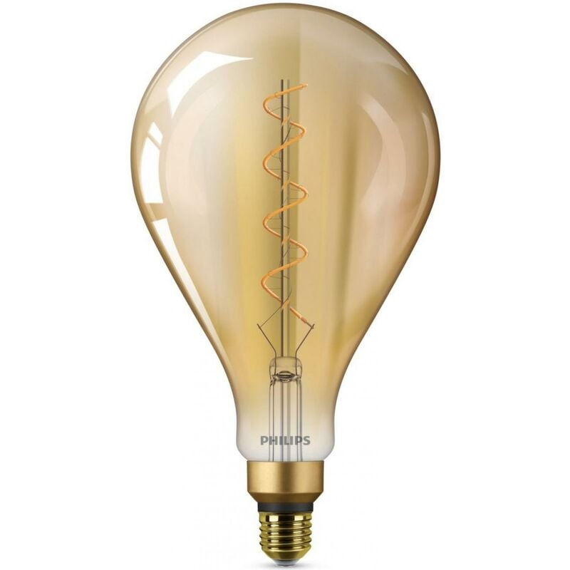 Bombilla LED Philips LED Bulb 5W E27 LED 2000K Luz muy cálida. 29×19 cm. Llama LED Estilo rústico