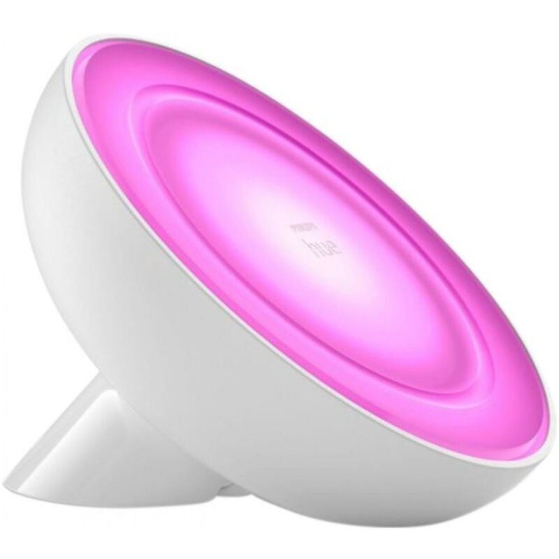 Lámpara de sobremesa Philips Bloom 7W Forma Redonda 13×13 cm. LED integrado. Control Bluetooth con Aplicación Smartphone o Voz Dormitorio, zona de trabajo y tienda. Estilo sofisticado