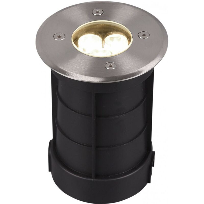 Trio Leuchten Mate luminaria empotrable belaja 3w 3000k luz ø 11 cm. de exterior en suelo. led integrado terraza y estilo moderno. acero.