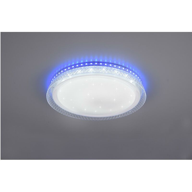 B.K.Licht - Lámpara de techo LED con decoración de estrellas, lámpara de  techo LED para baño