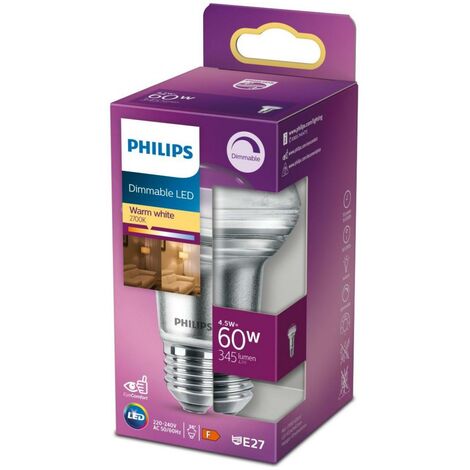 Philips bombilla led vela 6,5w-60w 806 lumen 2700k -Bombillasytubos