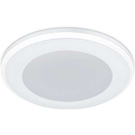 Foco redondo ajustable techo empotrable blanco 8cm Lámpara LED 8W GU10 LUZ  3000K