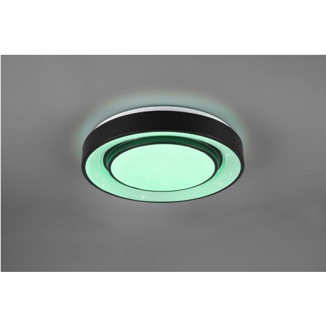 Lámpara LED con control remoto e interruptor de pie de 53 pulgadas,  moderna, para sala de estar, brillante, 48 W, regulable, 3 colores, negro,  lámpara