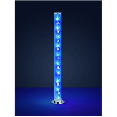 Lámpara de pie diseño led 15 w spiry cromo
