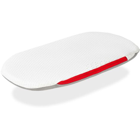 Visco Baby Carry Cot Mattress 75x40x3 CM 2 in 1 - Materasso per passeggino, navicella, lettino. Nucleo di schiuma perforato. Adattabile