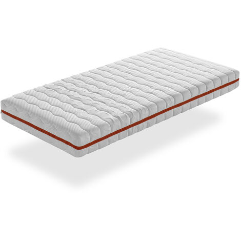 Materasso 80X200 LETTO BAMBINI Altezza 18 CM NUKA, Schiuma, sfoderabile, rivestimento igienico, ideale per letti estraibili e tipo Montessori