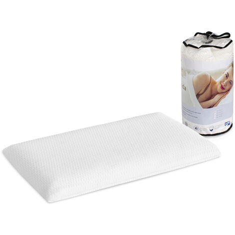 Cuscino giovanile 80x35 - 6 CM - Viscoelastico. Rimovibile e lavabile. Ergonomico. Il tuo primo cuscino