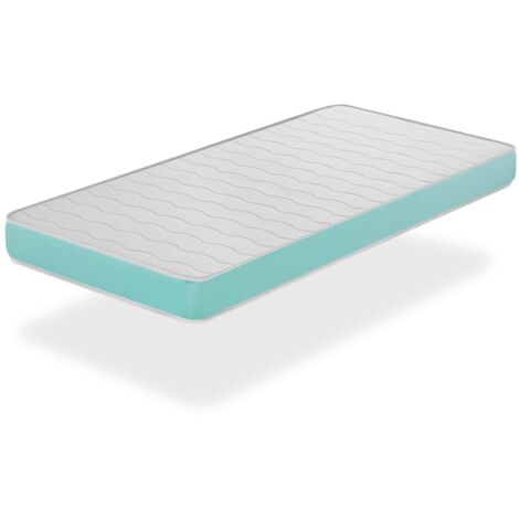 Materasso in gommapiuma singolo 90X200 EKOZEN, Alto 14 CM, Ergonomico e adattabile