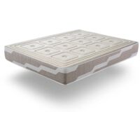 Naturmatratze 90X190 ORGANIC NATURA, Hohe 26 CM, 100% Baumwolle und Leinen Festigkeit 3/5 Medium