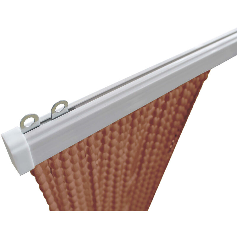 Tenda antimosche Moschiera ETRUSCA - Vari colori e misure - Porte esterne ed interne, Divisori, ottima Schermatura, Negozio, Camper e Roulotte 100% MADE in ITALY (80 x 230 cm, Verde + Oro