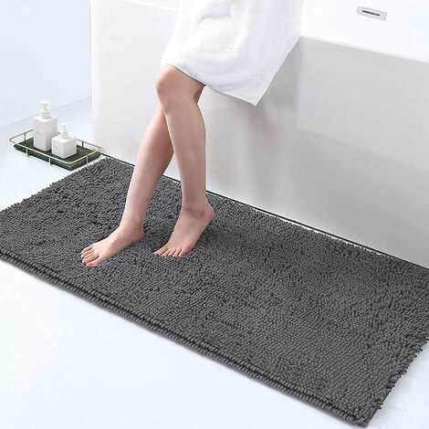 Tappeto Da Bagno Microfibra Super Soffice Lavabile In Lavatrice Antiscivolo Assorbente Lavaggio Rapido Super Morbido Bagno Doccia Camera Letto Stone - 60x120 cm