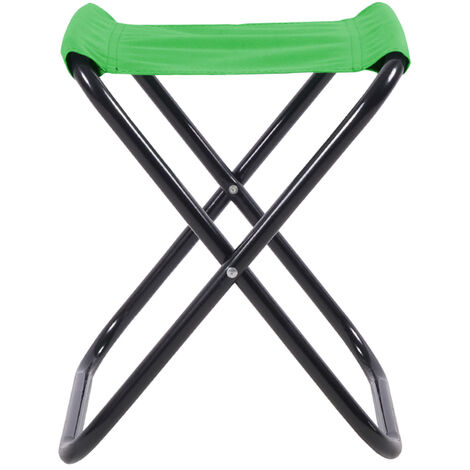 Mini Sgabello Pieghevole Sedia Portatile Per Esterni Leggero Campeggio Viaggi Escursioni Seggiola Giardino Piccola SalvaSpazio Sgabelli Da Zaino Pesca Verde (1/4)