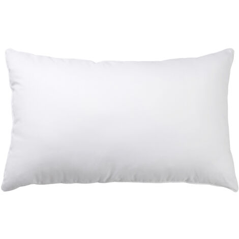 Guanciale Con Imbottitura In Vera Piuma Cuscino Letto Piumette Bianche Sterilizzate Lavate,Federa In Puro Cotone Rettangolare Soffice Made In Italy Bianco - 1 Pezzo