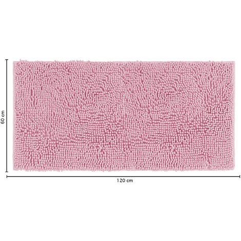 Morbuy Tappeto Bagno Soffice Antiscivolo In Microfibra – 40x60 Cm, Rosa, Asciugatura Rapida