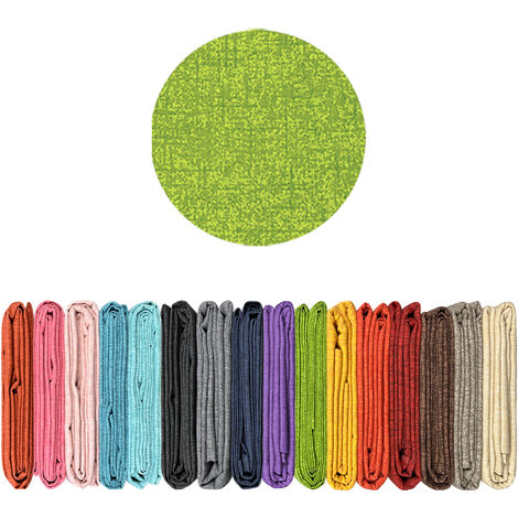 Telo Arredo Tinta Unita Made in Italy in Cotone Panama Grandfoulard Copritutto Verde - 2 Posti 280x240