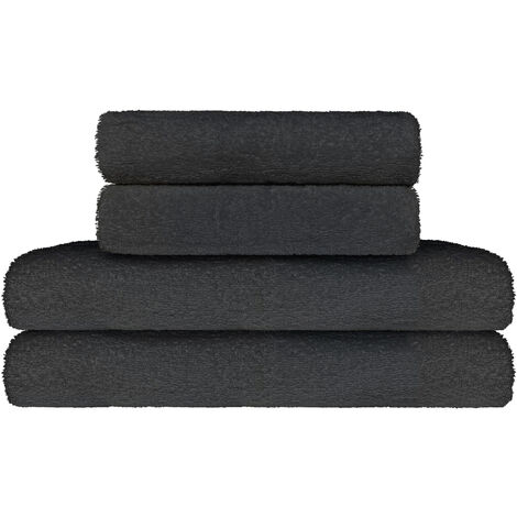 Set Asciugamani Bagno 100% Cotone Super Assorbenti Telo Doccia Spugna Professionali Salvietta Lavetta Viso Asciugamano Salviette Teli Asciugamano Ospite Qualità Hotel Lavette 2 teli doccia+2 asciugama