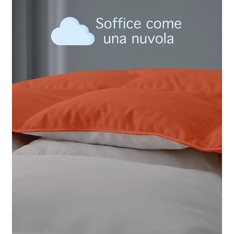 IlGruppone Piumino Letto Invernale – Singolo 155x200 Cm – Morbido Microfibra Effetto Mano Pesca, Anallergico, Caldo E Sofficissimo – Bianco