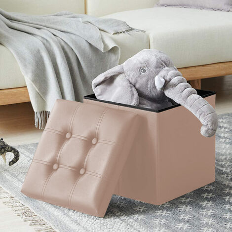 Panca Pouf Arredo Contenitore Scatola Pieghevole In Pelle Sintetica Swarovski – Italia Magazzini