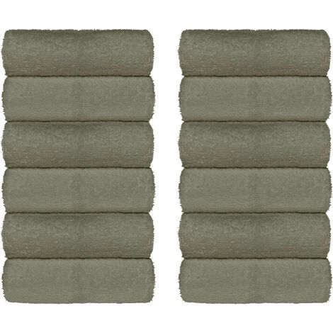 Set Asciugamani Bagno 100% Cotone Super Assorbenti Telo Doccia Spugna Professionali Salvietta Lavetta Viso Asciugamano Salviette Teli Asciugamano Ospite Qualità Hotel Lavette 12 Salviette viso - Torto