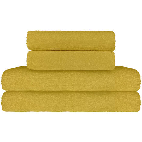 Set Asciugamani Bagno 100% Cotone Super Assorbenti Telo Doccia Spugna Professionali Salvietta Lavetta Viso Asciugamano Salviette Teli Asciugamano Ospite Qualità Hotel Lavette 2 teli doccia+2 asciugama