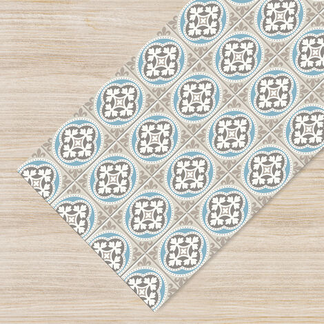 Tappeto passatoia fantasia made in Italy antiscivolo lavabile aderente Pavimenti Antichi - 50x150 cm (1/5)