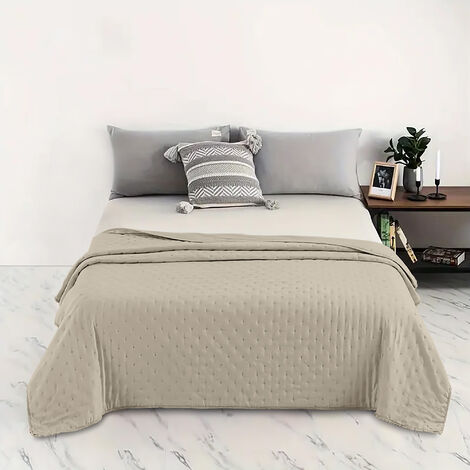 Coprirete Trapuntato Singolo Con Fascia Perimetrale - Made In Italy - BiancheriaWeb Modello Sogno 80x200 Cm