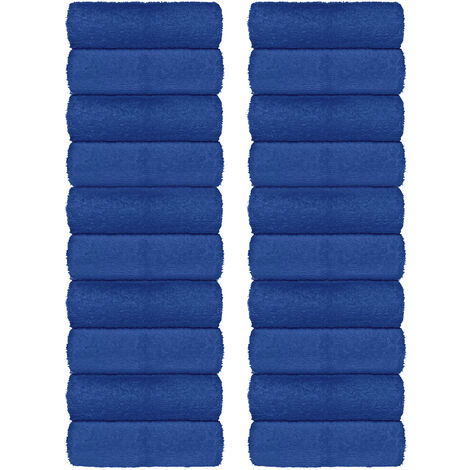 Set Asciugamani Bagno 100% Cotone Super Assorbenti Telo Doccia Spugna Professionali Salvietta Lavetta Viso Asciugamano Salviette Teli Asciugamano Ospite Qualità Hotel Lavette 24 Salviette viso - Avio